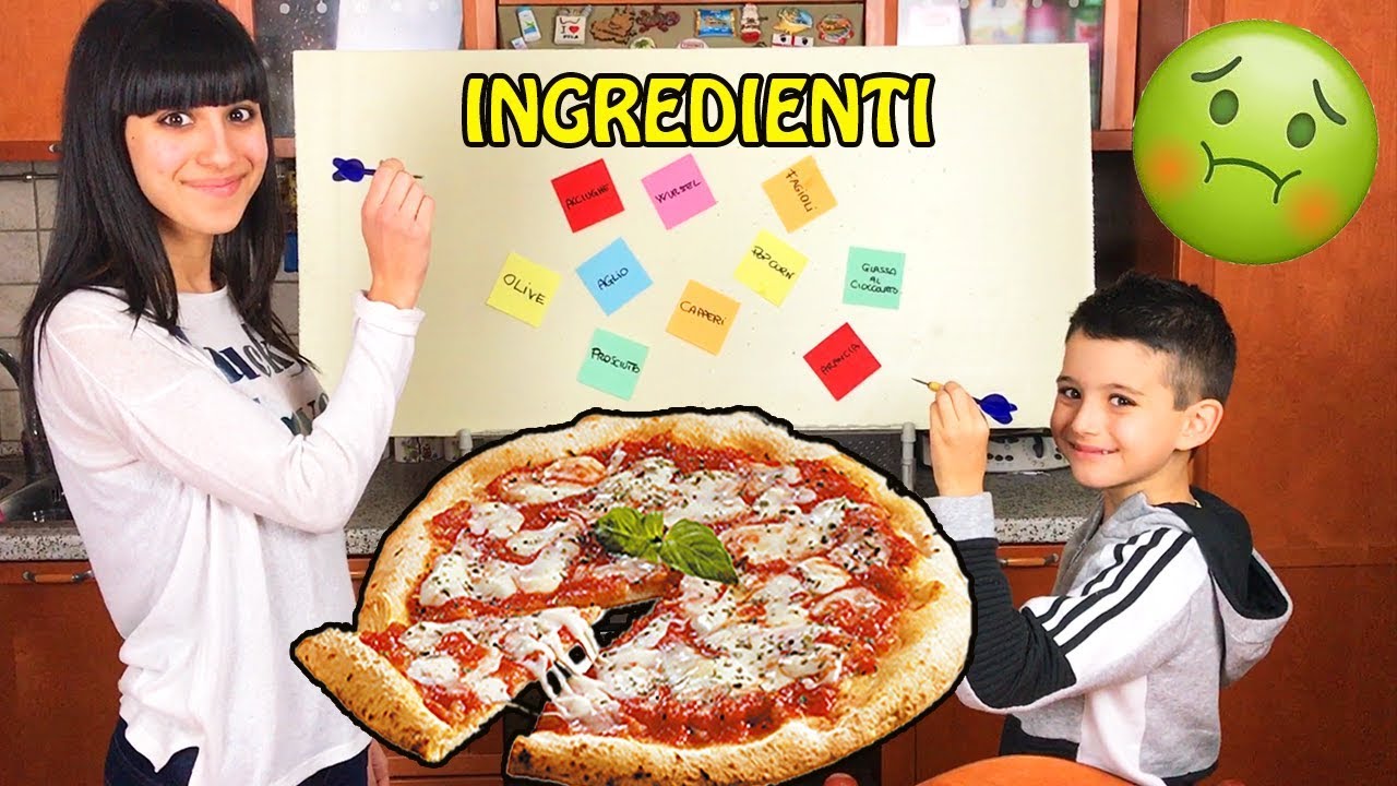 LE FRECCETTE DECIDONO GLI INGREDIENTI DELLA NOSTRA PIZZA - (Pizza Challenge)