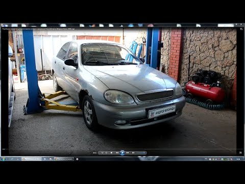 Переборка передних суппортов замена колодок и дисков на Chevrolet Lanos Шевроле Ланос 2008 года