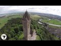 Wallace Monument, Stirling, Scotland ... Stunning Aerial View