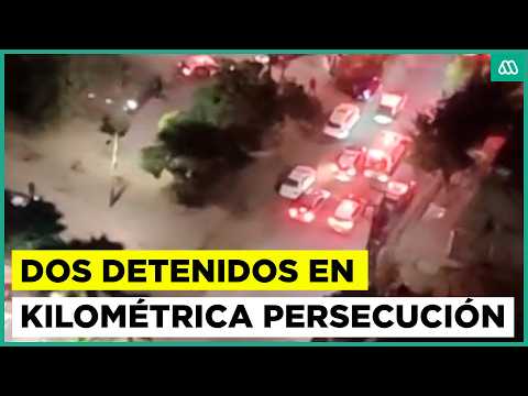 Persecución termina con dos detenidos tras encerrona frustrada en Huechuraba