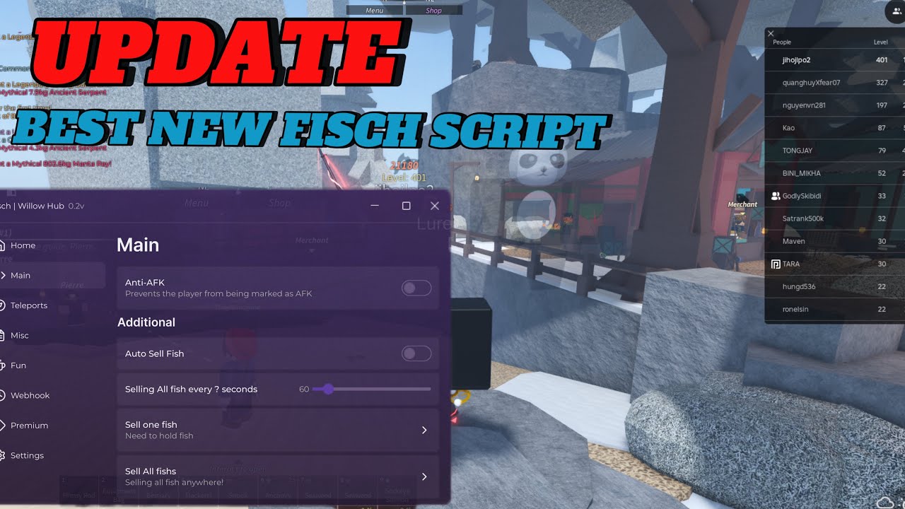 [BEST] Roblox Fisch Script WORKING DUPE & INSANE AUTO FISH - YouTube