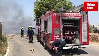 Aparatoso incendio en Secar de la Real