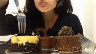 EATING: Chocolate Cake Desserts 🍫🍰 (ASMR/Eating Sounds)