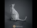 3D printable CAT #3dprint #3dmodel #3d #stl #cat #cats #statuette