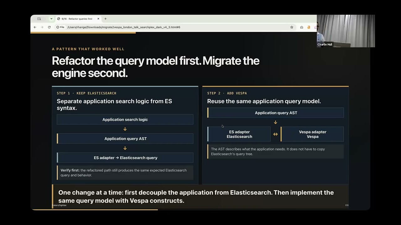London Search & AI Meetup: Ravindra Harige - Patterns from Shipped Migrations