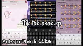 Tik tok meresahkan anak rp 🐼🎋 -`, (snowpixels) ꒱ ↷🖇🥛.pt1
