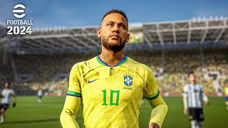 eFootball™ 2024 - Gameplay | Brazil vs Argentina | PC