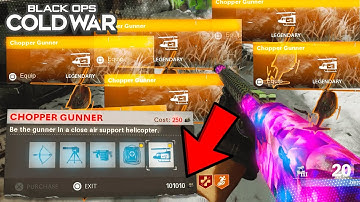 Cold War Zombie Glitches: UNLIMITED Choppa Gunner GLITCH! Duplicate Crafting Table (Die Maschine)