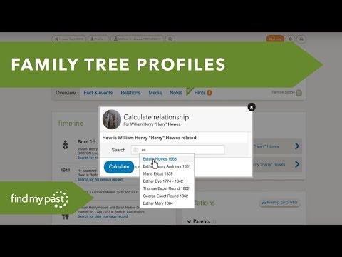 Getting Started with Family tree profiles - Findmypast UK