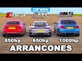 BMW M5 1,000hp vs Audi RS3 800hp vs Porsche 911 Turbo S - ARRANCONES