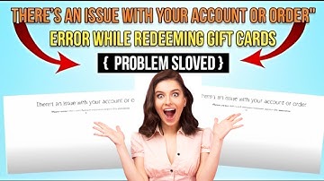 Microsoft Rewards : "There’s an issue with your account or order" Error While Redeeming Gift Cards