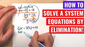 Solving Systems of Equations with Elimination (addition)