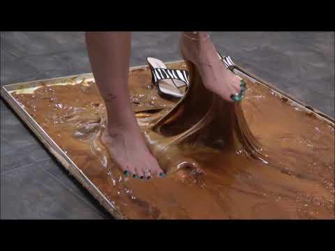 Mandy High Heels And Barefoot Stuck In Glue Preview