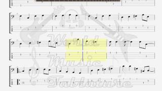 Video thumbnail of "Ellington, Duke   Take The a Train BASS GUITAR TAB"