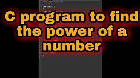 C program to find the power of a number || #shorts #reels #coder #coding #code