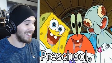 School Grade Levels Portrayed by Spongebob REACTION! (Charmx Reupload)