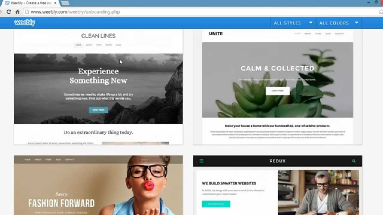 set up a weebly website using weebly themes youtube weebly website design