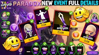 Paradox New Event Kaise Complete Karen Free Paradox Rewards Free Fire Ff New Event Free Fire Event