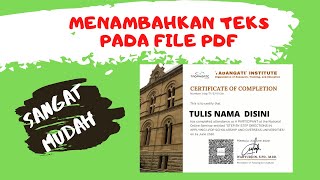 Menambahkan Teks atau Tulisan pada File PDF dengan Sangat Mudah screenshot 4
