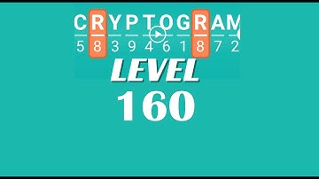 Cryptogram Level 160 Answers ✅ | Go Answer
