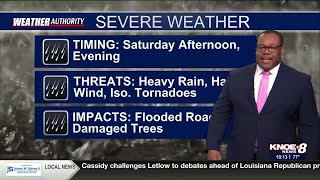 KNOE Late Friday Evening Forecast with Chief Meteorologist Marcus Walter