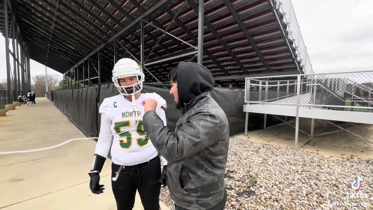 Interviewing a North Bullitt football player