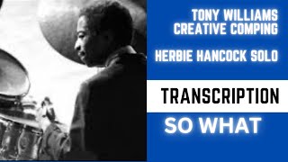 Tony Williams playing with Herbie Hancock  So What transcription