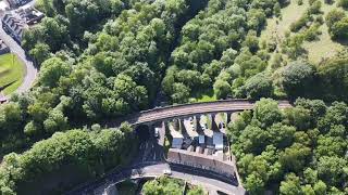Dji Mini 2, Bargoed, Groesfan railway bridge, 720p res.