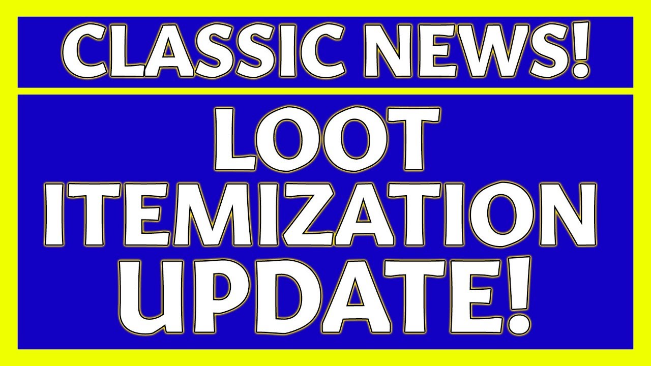 BLUE POST: No Progressive Itemization CONFIRMED!