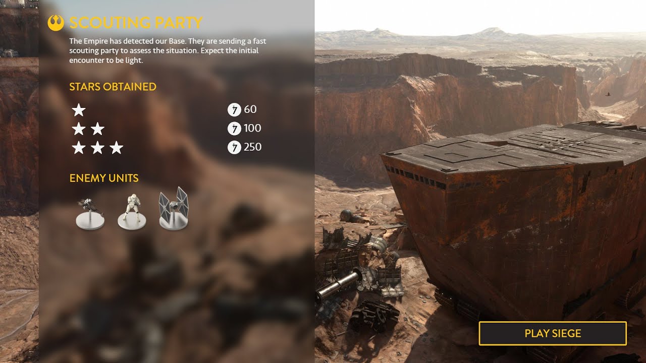 Battlefront 1 | Base command | 2/141 - Scouting party | 3 Stars earned ...