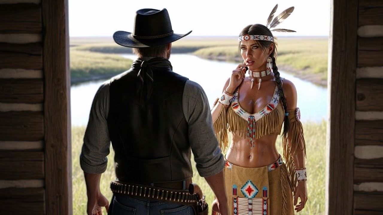 “Did you kiss me while I slept.” asked the Apache woman — The cowboy smiled- “I’ll come tonight.”