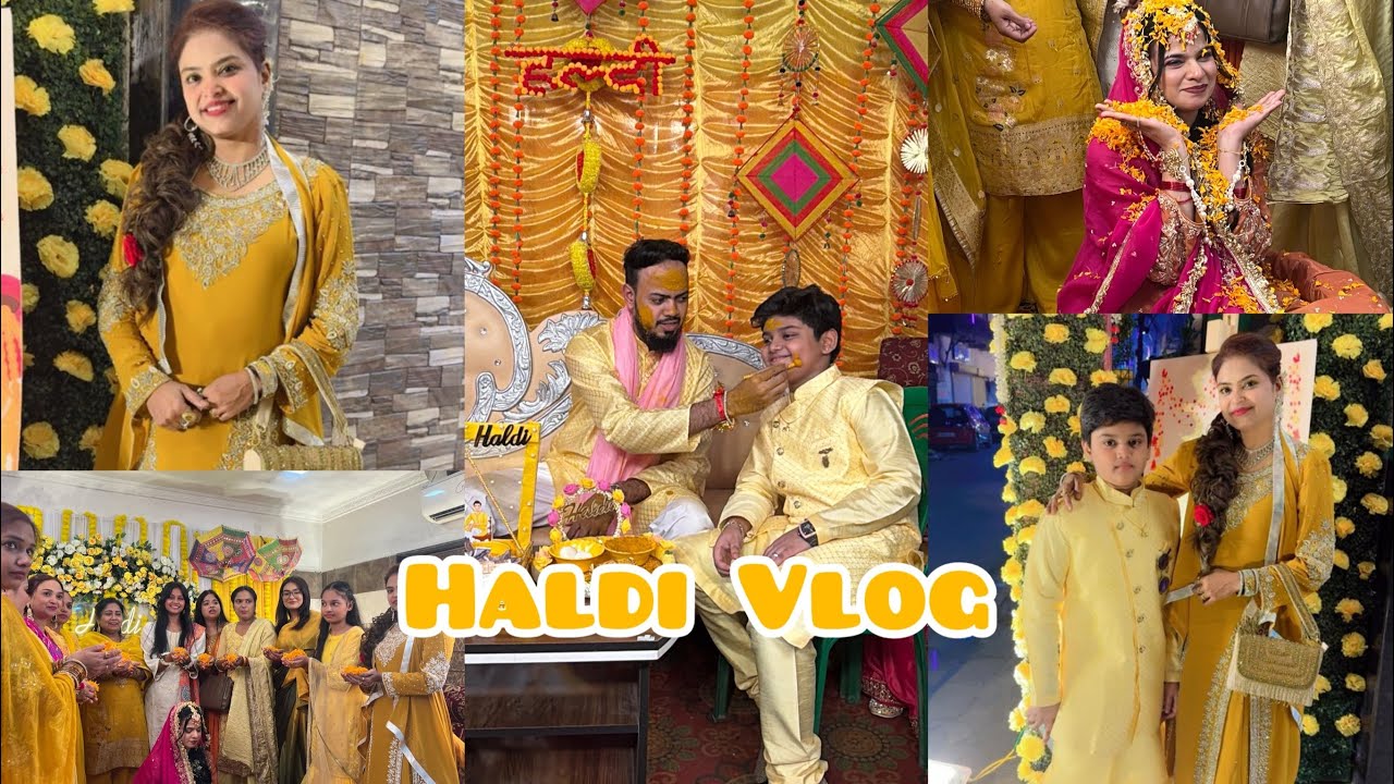 Haldi Vlog💛 Of My Aunty❤️