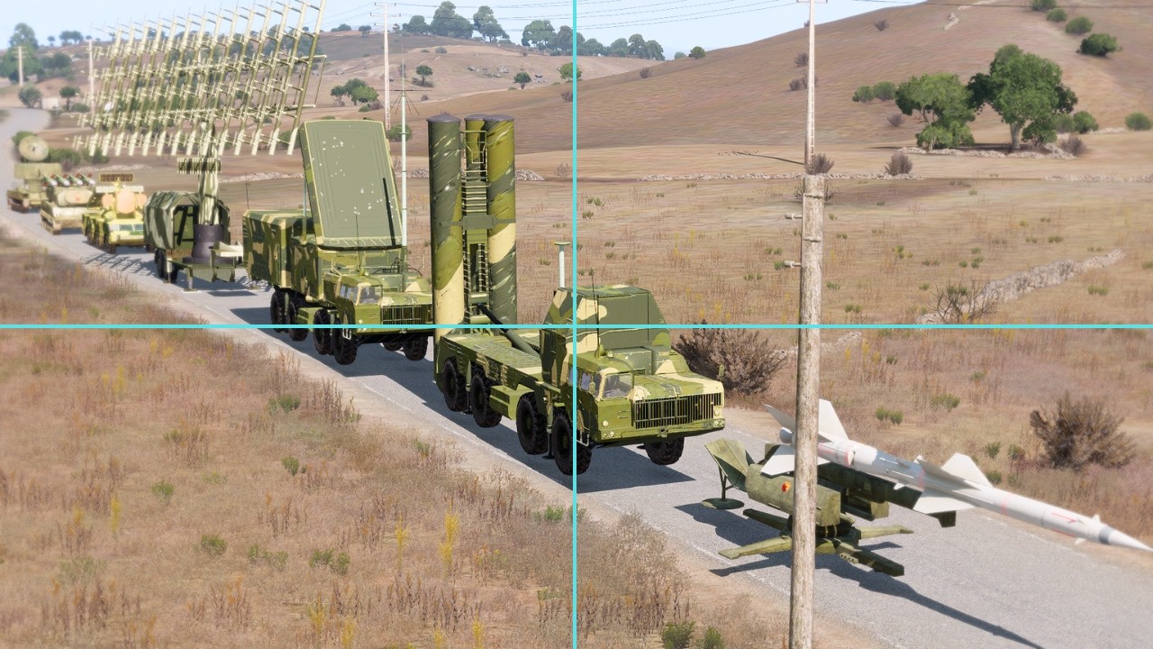 Russian Complex Defense System Advancing into War Zone Stopped by Missile