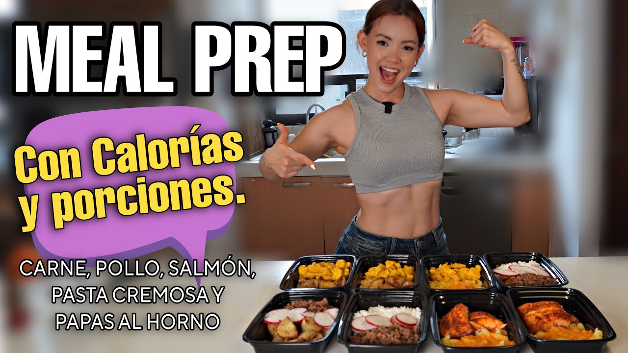 HACIENDO ✨MEAL PREP ✨ PARA BAJAR  DE PESO EN UNA SEMANA (LO AMÉ)