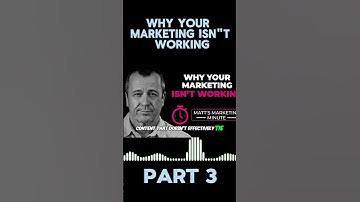 @MattsB2BMarketingMinute-rs8qf   Why Your Marketing Isn