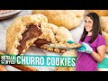 Nutella Stuffed Churro Cookies