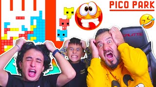 3 Ki̇şi̇li̇k Delirdik Pico Park Içinde Tetris Ve Aşiri Zor Bölümler Pico Park Oynuyoruz