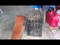 Antique mccormick deering engine pulling a goulds triplex water pump