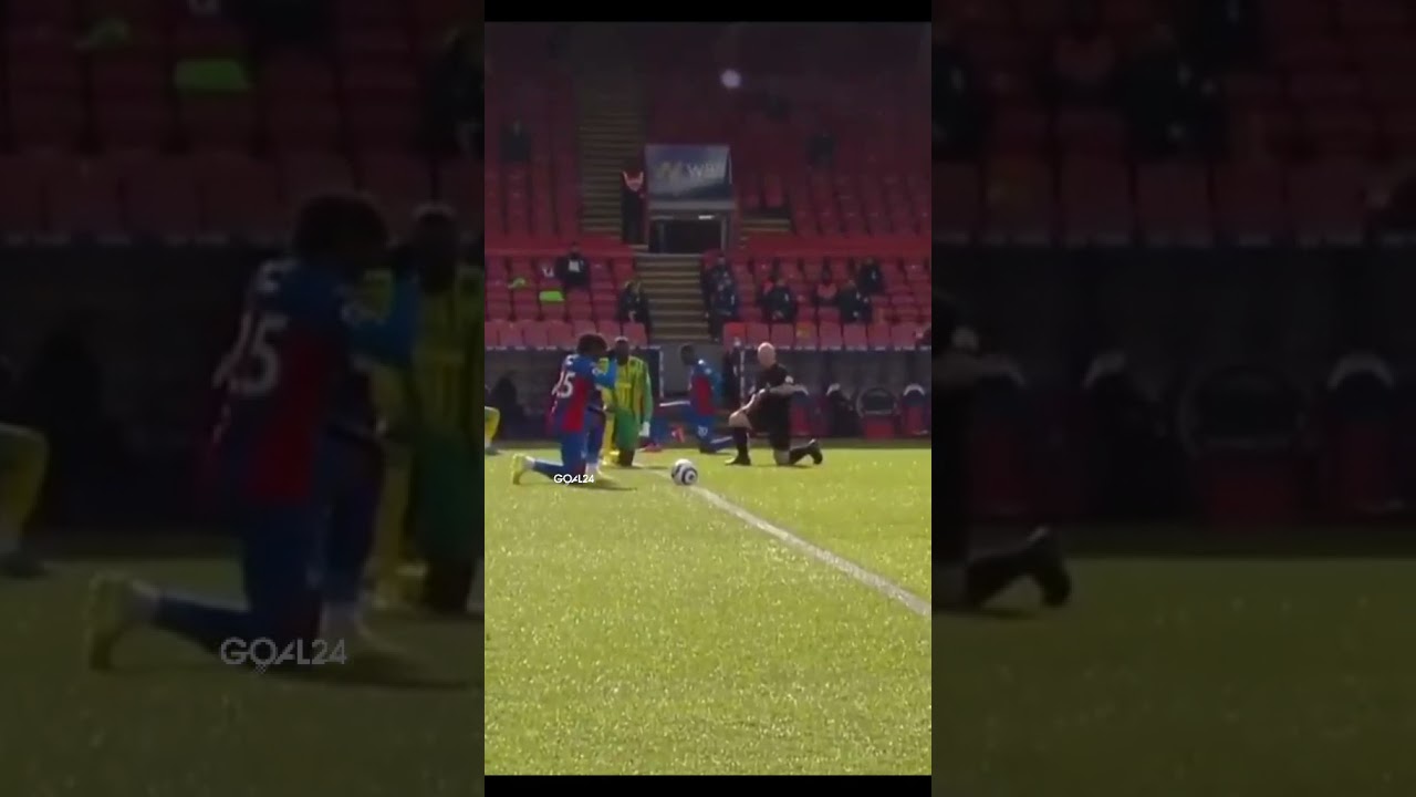 Wilfried Zaha becomes first Premier League player to NOT take a knee 👀👀 #football #footballmoments