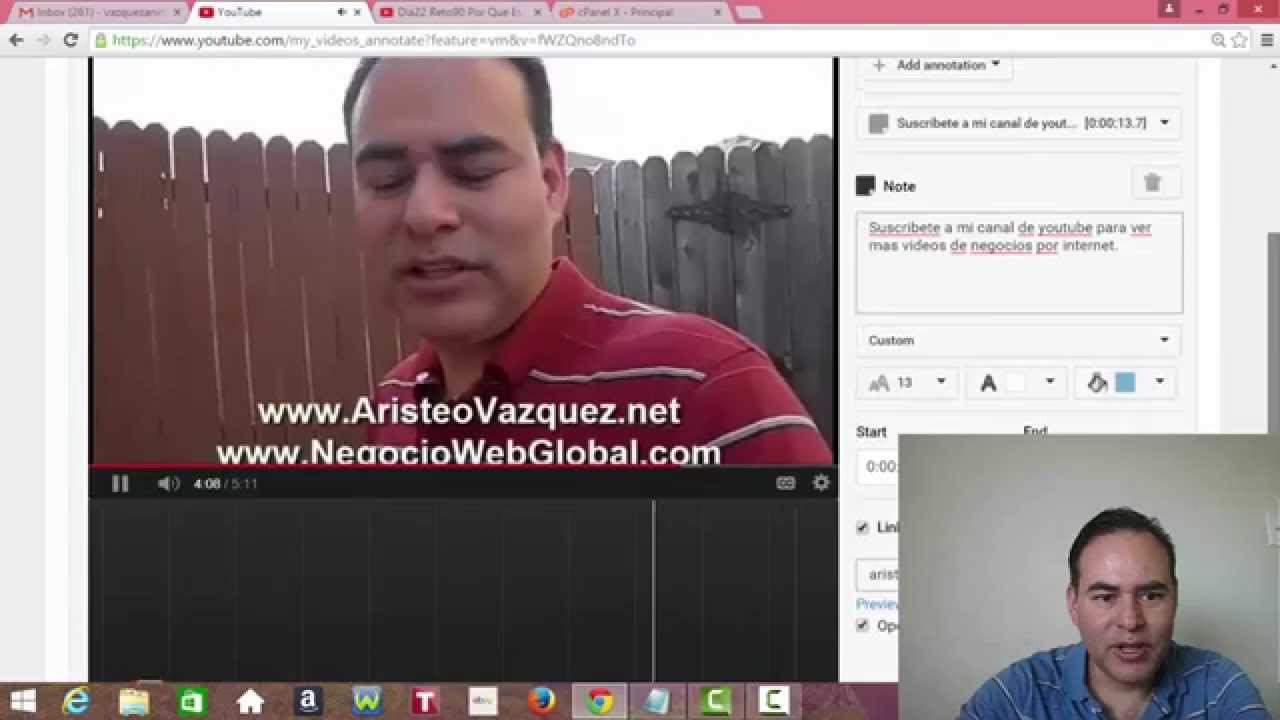 Como Generar Visitas Gratis Con Anotaciones en Youtube Para Crecer Tu Negocio in Internet