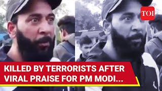 Kashmiri Stone-pelter-Turned Modi Admirer Killed By Terrorists In J&K's Shopian | Watch Resimi