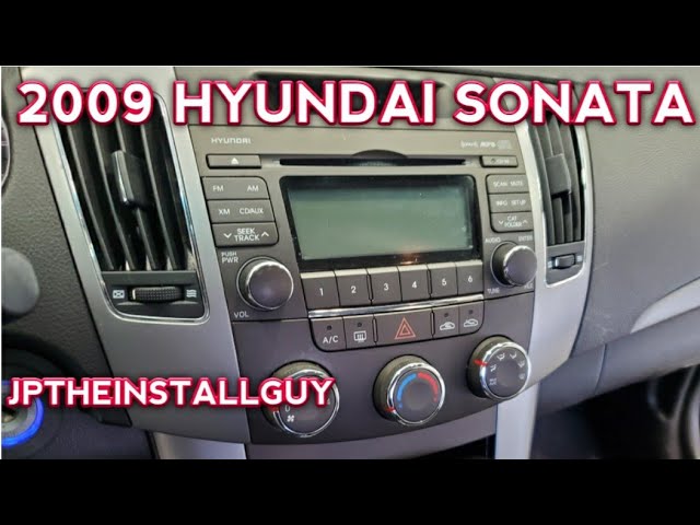 2009 Hyundai sonata radio removal 