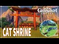 Genshin Impact Serenitea Pot Tour and Timelapse Build | Cat Shrine | Scarlet Torii Gate