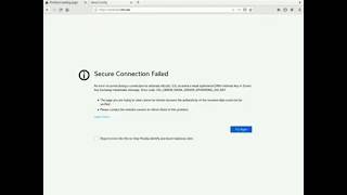 secure connection failed error fixed in firefox rhel