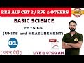 # RRB ALP CBT 2/RPF & OTHERS || BASIC SCI. || PHY. (UNITS & MEASUREMENT) || By VIVEK SIR || CLASS 01 # RRB ALP CBT 2/RPF & OTHERS || BASIC SCI. || PHY. (UNITS & MEASUREMENT) || By VIVEK SIR || CLASS 01