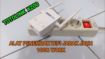 NEMBAK WIFI JARAK JAUH PAKE TOTOLINK EX200