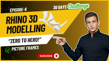 How to Create Picture Frames in Rhino  3D Modelling | Step-by-Step Guide | Zero to Hero  | Episode 8