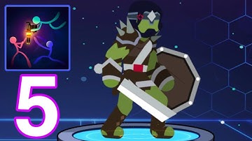Stickman Fighter Infinity All Levels Gameplay Walkthrough Part 5 (Android/iOS) - Super Action Heroes