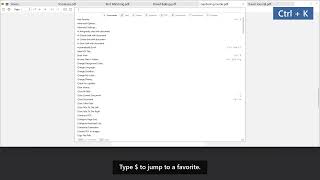 SumatraPDF: Command Palette