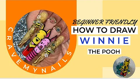 CMN EP16| HOW TO DRAW / PAINT WINNIE THE POOH | BEGINNER FRIENDLY | HAND DRAWN NAIL ART